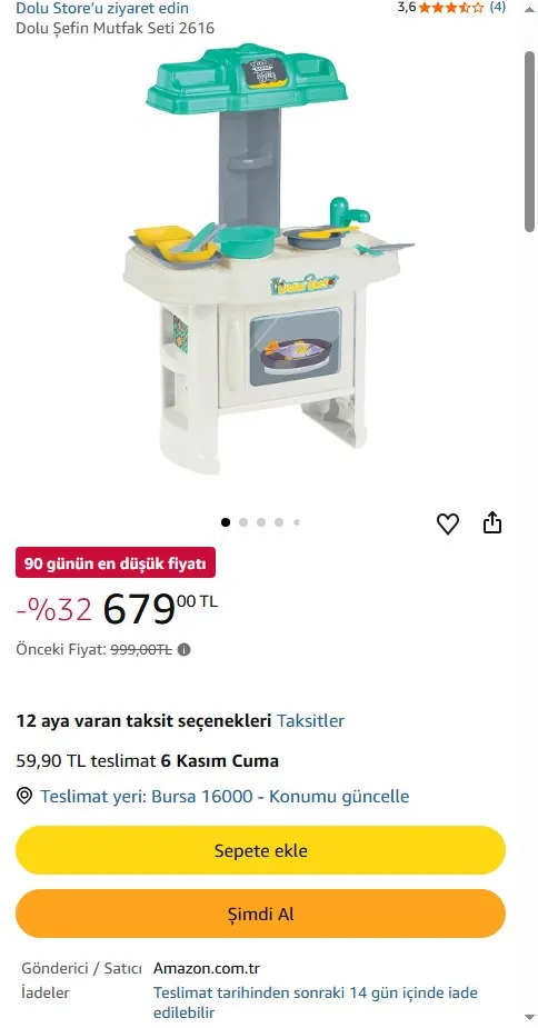 Dolu Şefin Mutfak Seti 2616