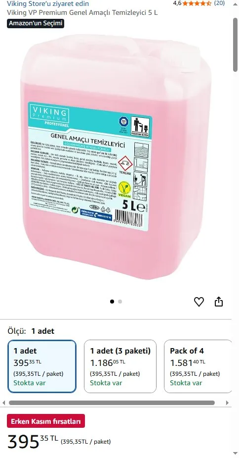Viking VP Premium Genel Amaçlı Temizleyici 5 L