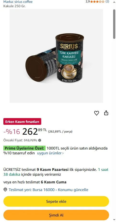 Kakule 250 Gr.