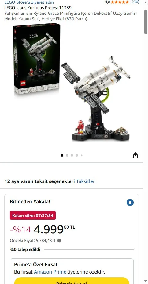 LEGO Icons Kurtuluş Projesi 11389