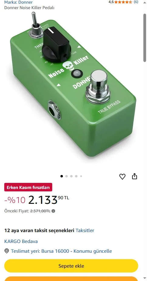 Donner Noise Killer Pedalı