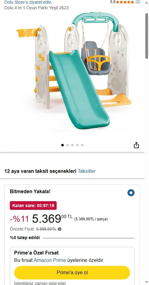 Dolu 4 In 1 Oyun Parkı Yeşil 2623