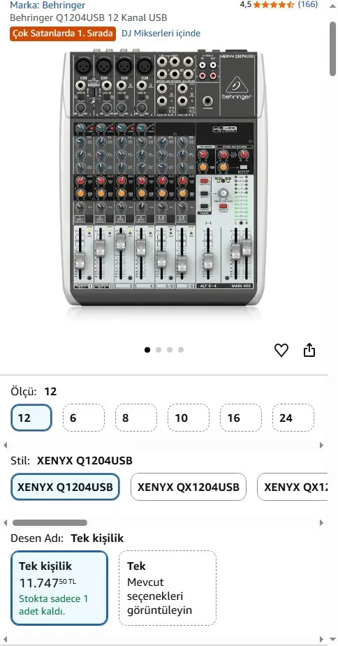 Behringer Q1204USB 12 Kanal USB