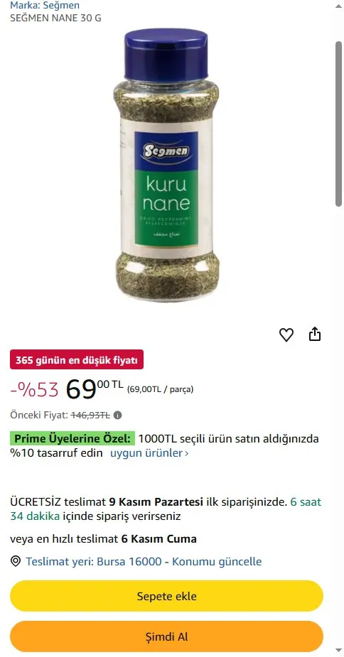 SEĞMEN NANE 30 G