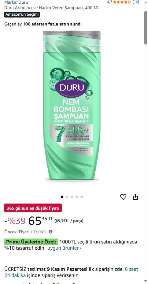 Duru Arındırıcı ve Hacim Veren Şampuan, 400 Ml