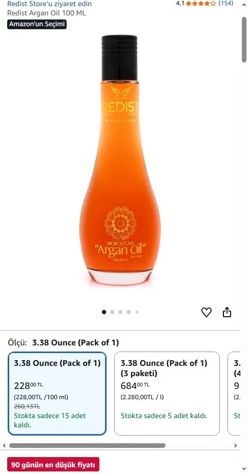 Redist Argan Oil 100 ML