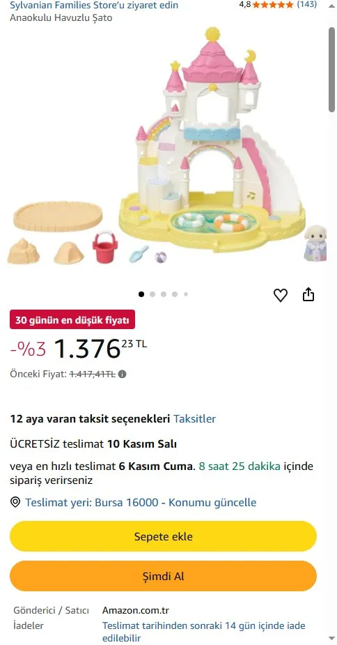 Anaokulu Havuzlu Şato