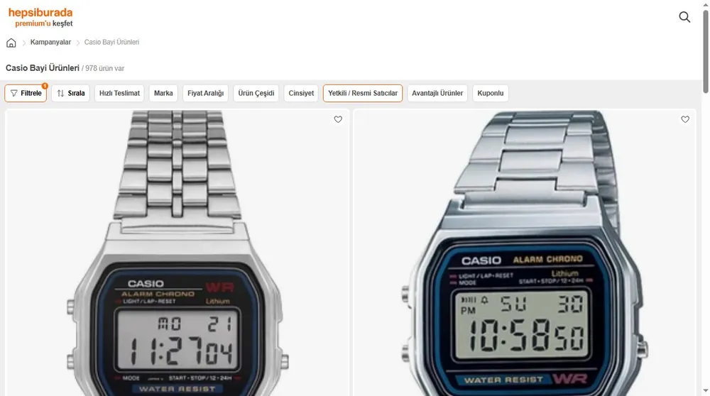 Casio Bayi Ürünleri
