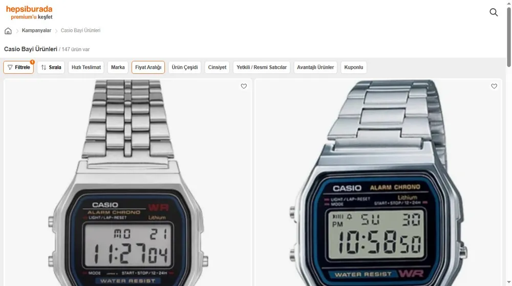 Casio Bayi Ürünleri