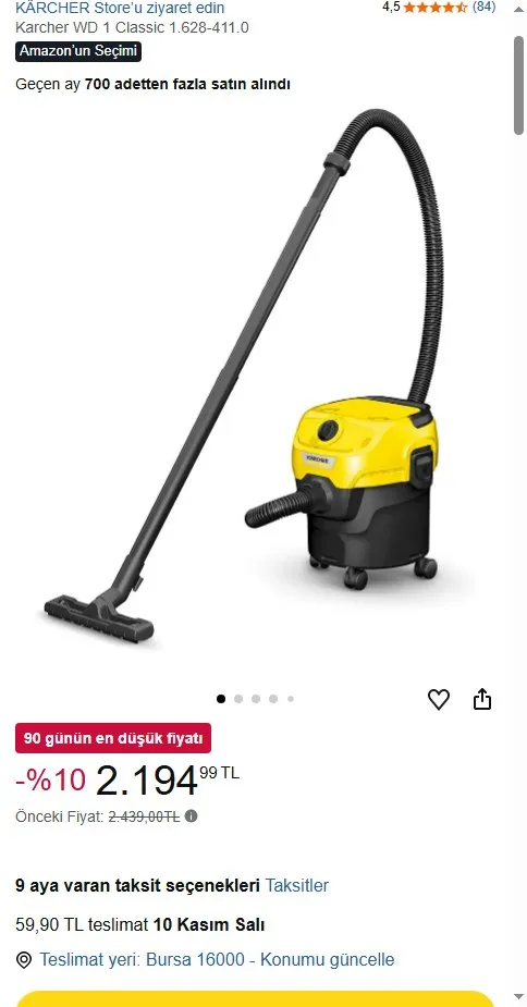 Karcher WD 1 Classic 1.628-411.0