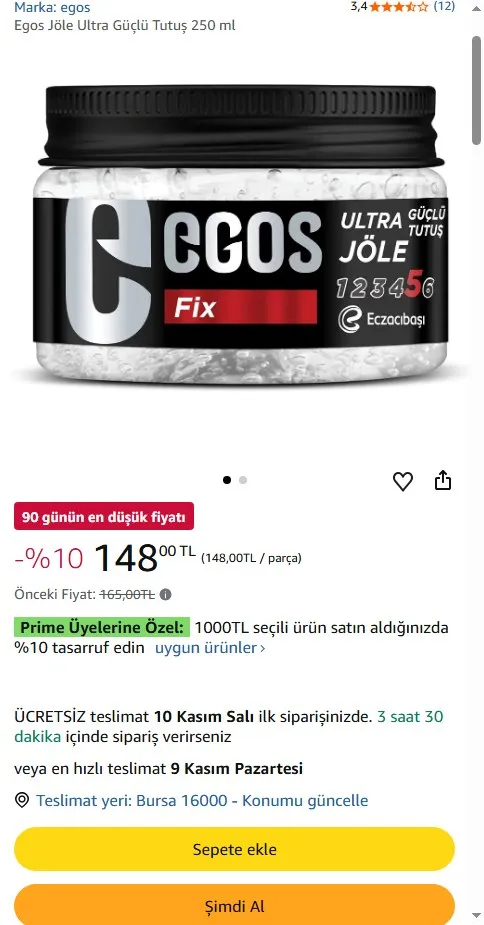 Egos Jöle Ultra Güçlü Tutuş 250 ml