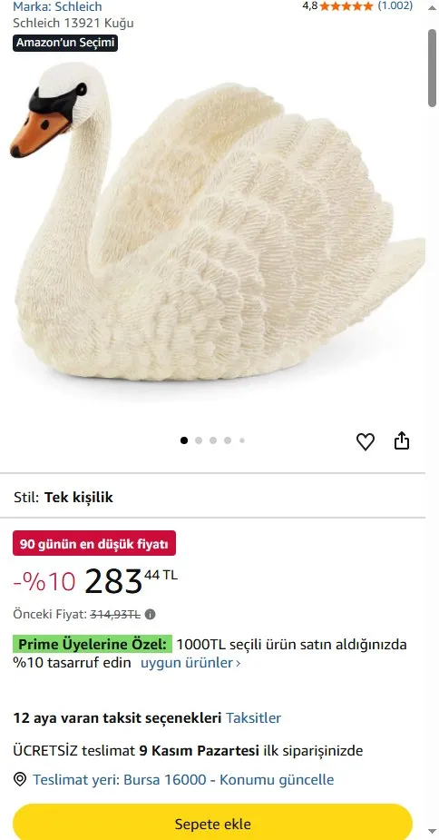 Schleich 13921 Kuğu