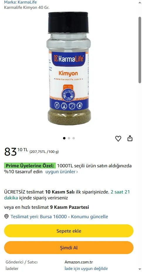 Karmalife Kimyon 40 Gr.