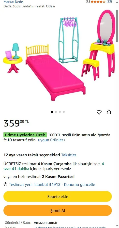Dede 3669 Linda'nın Yatak Odası